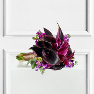 Elegant Plum Bridal Bouquet