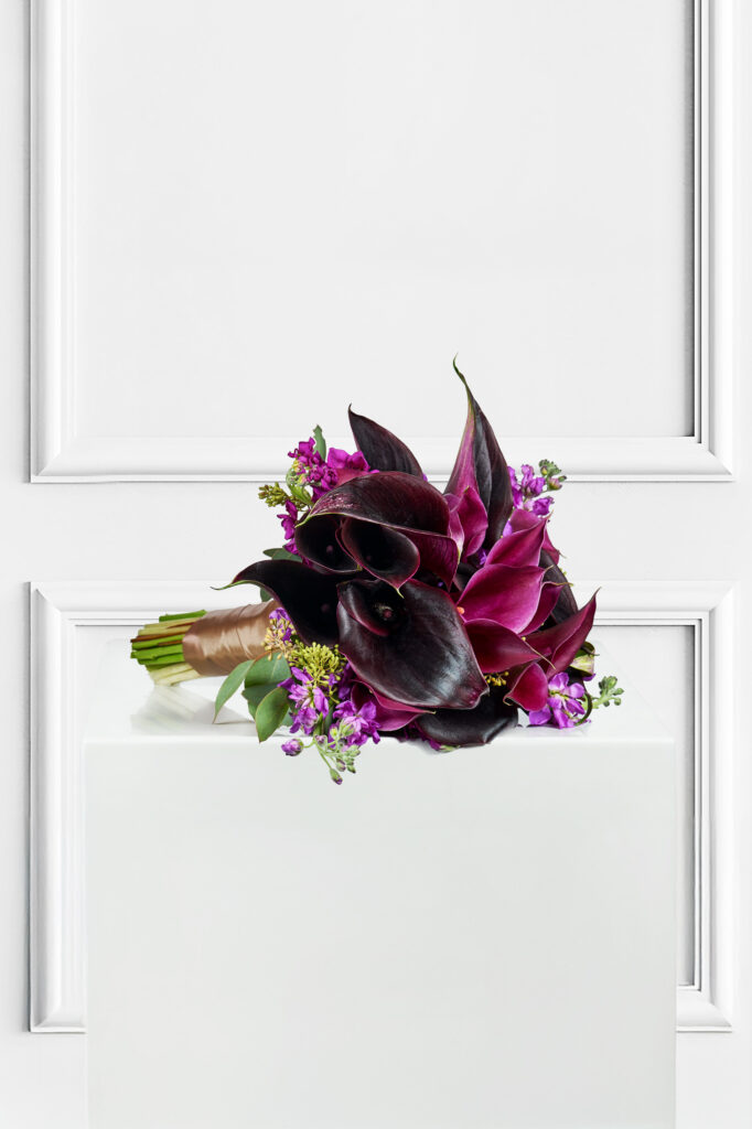 Elegant Plum Bridal Bouquet