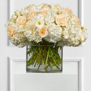 Luxe Cream and White Centerpiece-Velvety Roses