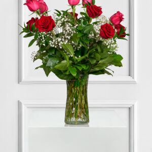 Mixed Dozen Red and Pink Roses