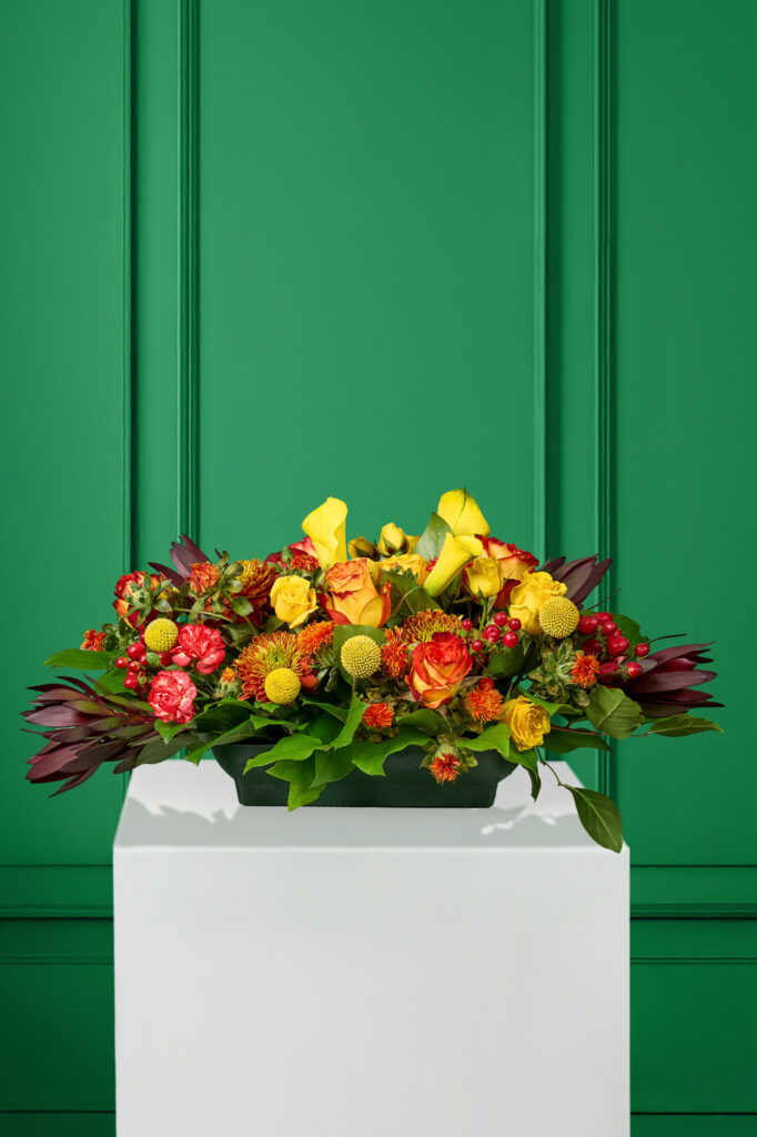Elegant Lush Fall Centerpiece