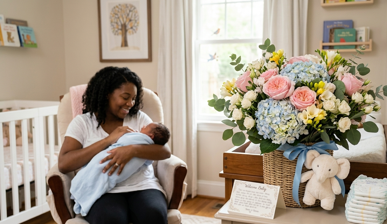 Best Flowers for New Baby Celebrations in Atlanta