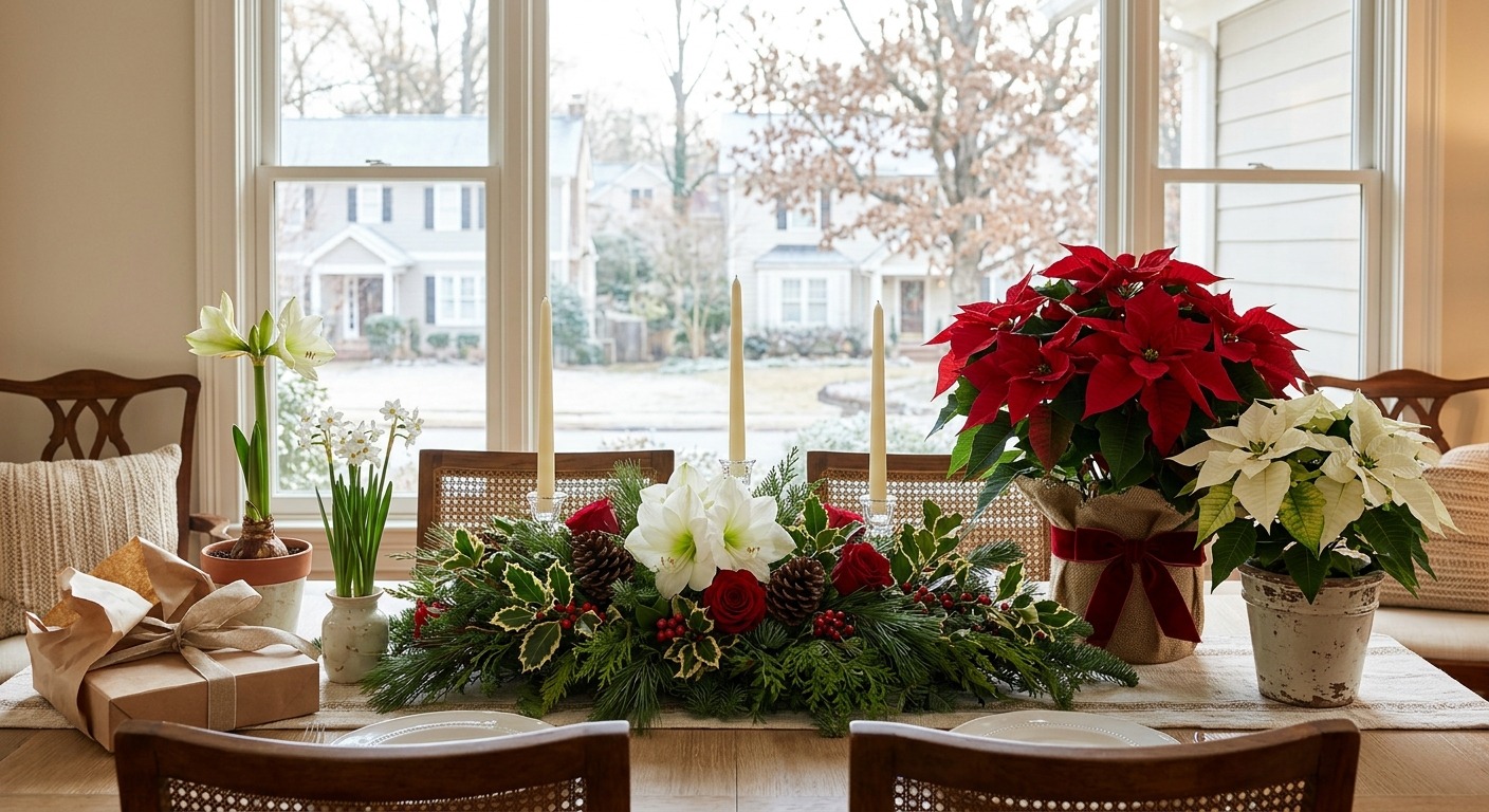 Christmas Flower Delivery in Atlanta: Poinsettias, Centerpieces and When to Order for the Holidays