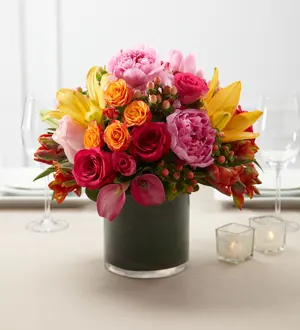 The Color Mix Arrangement is a vibrant and uplifting funeral flower arrangement in Atlanta - Color Mix Arrangement