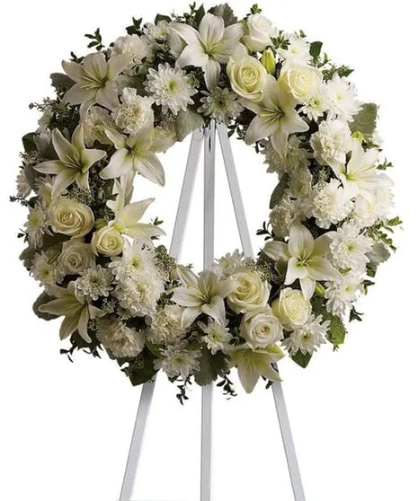 Serenity Wreath | Funeral Sympathy Flowers Atlanta